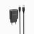  Адаптер Сетевой с кабелем Borofone BA20A Sharp 1USB/5V/2.1A +Type-C (black) 