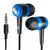  Проводные наушники с микрофоном внутриканальные Defender Basic-616 Jack 3,5 (black/blue) (212584) 