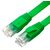  Патч-корд Greenconnect Prof GCR-52837 плоский прямой 1.5m, UTP медь RJ45, кат.6, зеленый 