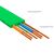  Патч-корд Greenconnect Prof GCR-52837 плоский прямой 1.5m, UTP медь RJ45, кат.6, зеленый 