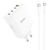  Адаптер Сетевой с кабелем Hoco N31 PD100W 3C1A fast charger Type-C - Type-C ( (white) (213930) 