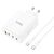  Адаптер Сетевой с кабелем Hoco N31 PD100W 3C1A fast charger Type-C - Type-C ( (white) (213930) 