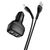  Автомобильное зарядное устройство HOCO Z36 Leader, 2xUSB с Кабелем USB - Lightning, 2.4A, черный 