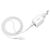  Сетевое зарядное устройство HOCO N8 Briar 2xUSB с Кабелем USB - Lightning, 2.4A, 10.8W, белый 
