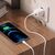  Сетевое зарядное устройство HOCO N8 Briar 2xUSB с Кабелем USB - Lightning, 2.4A, 10.8W, белый 