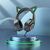 Проводные наушники HOCO W107 Cute cat, USB+Jack 3.5mm, 2 м, elf cat 