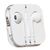  Проводные наушники с микрофоном вкладыши - MD827ZM MEDIUM (тех.уп.) Jack 3,5  (white) (219906) 