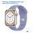  Ремешок силиконовый Great Case Sport для Apple Watch 38/40/41 мм, 225мм, на кнопке, лавандовый (46) 