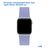  Ремешок силиконовый Great Case Sport для Apple Watch 38/40/41 мм, 225мм, на кнопке, лавандовый (46) 