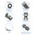  Ремешок силиконовый перфорированный Great Case Sport NK для Apple Watch 38/40/41 мм, 225мм, на кнопке, черный+розовый (7) 