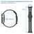  Ремешок силиконовый перфорированный Great Case Sport NK для Apple Watch 42/44/45/49 мм, 235мм, на кнопке, черный+фиолетовый (6) 