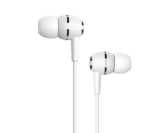  Проводные наушники с микрофоном внутриканальные Borofone BM36 Acura, 3.5 Jack (white) 