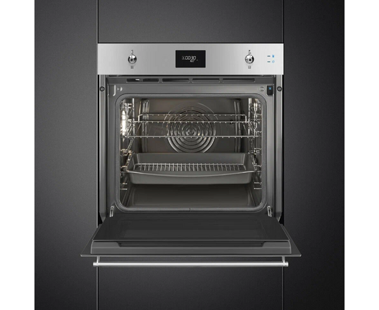  Духовой шкаф SMEG SOP6301S2X Classica многофункциональный с пиролизом и пароувлажнением, 60см, 11 функций, нерж 