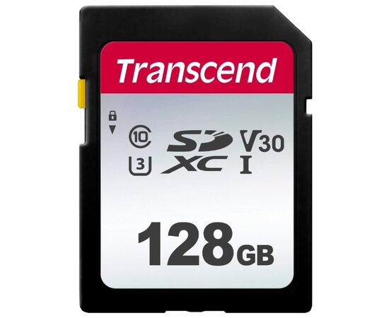 Карта памяти Transcend TS128GSDC300S SDXC 300S, 128GB UHS-I Class U3 V30 