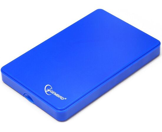  Карман для HDD 2.5" Gembird EE2-U2S-40P-B, синий, USB 2.0, SATA, пластик 