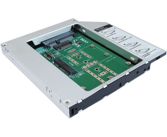  Сменный бокс для HDD/SSD AgeStar SMNF2S SATA металл серебристый 2.5" 