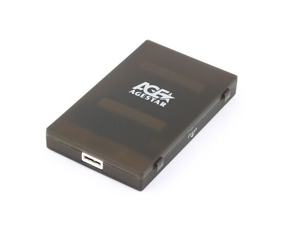  Внешний корпус для HDD/SSD AgeStar 3UBCP1-6G Sata пластик черный 2.5" 