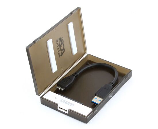  Внешний корпус для HDD/SSD AgeStar 3UBCP1-6G Sata пластик черный 2.5" 
