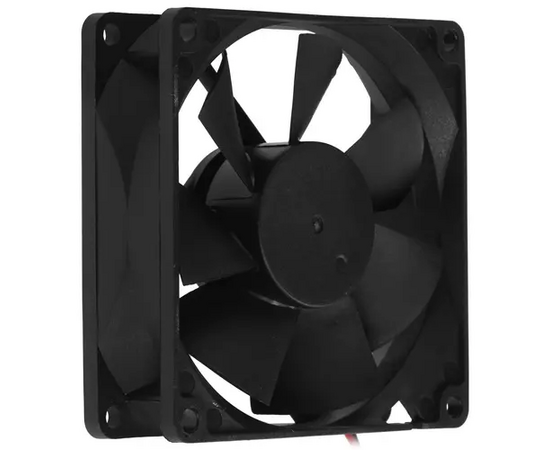  Вентилятор Gembird FANCASE/BALL-3100, 80x80x25, подшипник, 3 pin, провод 30 см, 3100 об/мин 