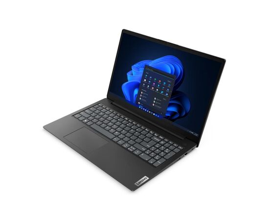  Ноутбук Lenovo V15 G4 AMN Ryzen 5 7520U 8Gb SSD256Gb AMD Radeon 610M 15.6" TN FHD (1920x1080) noOS black WiFi BT Cam (82YU009XAK) 