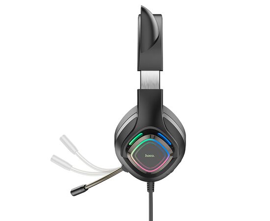  Проводные наушники HOCO W107 Cute cat, USB+Jack 3.5mm, 2 м, elf cat 