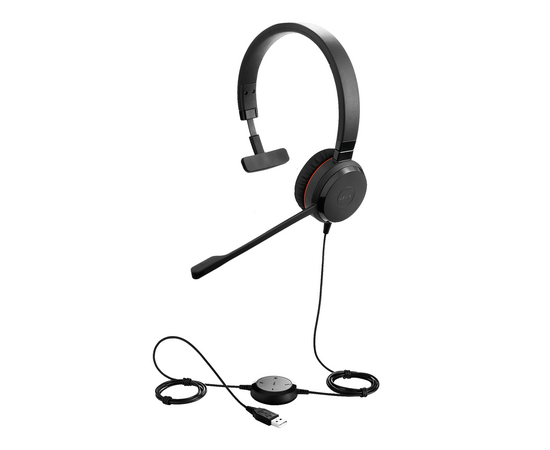  Наушники Jabra EVOLVE 30 II MS Mono черный/красный (5393-823-309) 