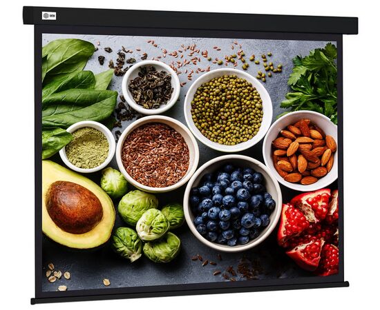  Экран Cactus CS-PSW-187X332-BK Wallscreen настенно-потолочный рулонный черный 