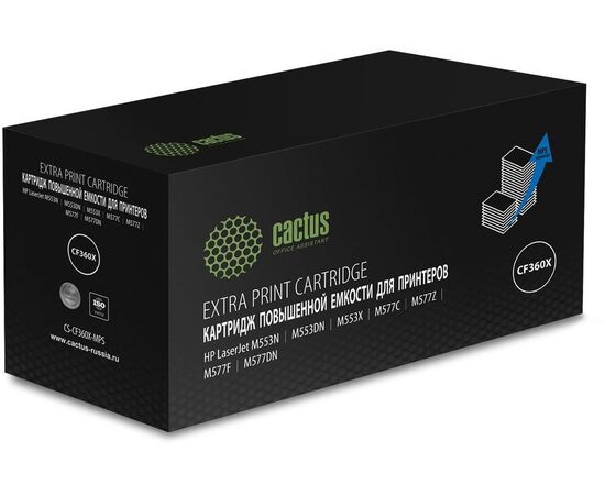  Картридж лазерный Cactus CS-CF360X-MPS черный (19000стр.) для HP CLJ M552dn/M553dn/M553N/M553x 