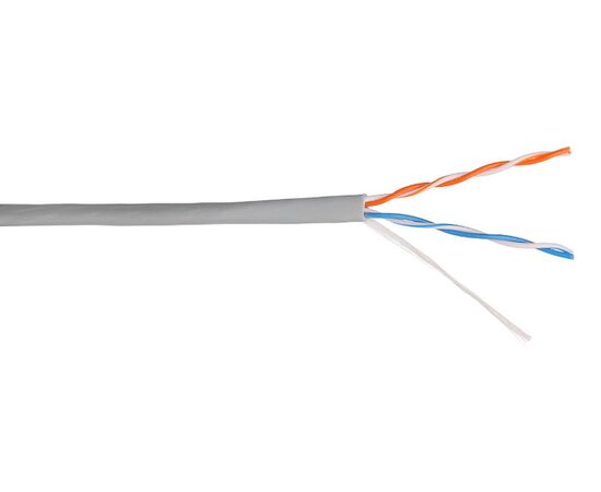 Кабель информационный Lanmaster NM-UTP5E2PR-CU кат.5е U/UTP не экранированный 2X2 PVC внутренний 305м серый 
