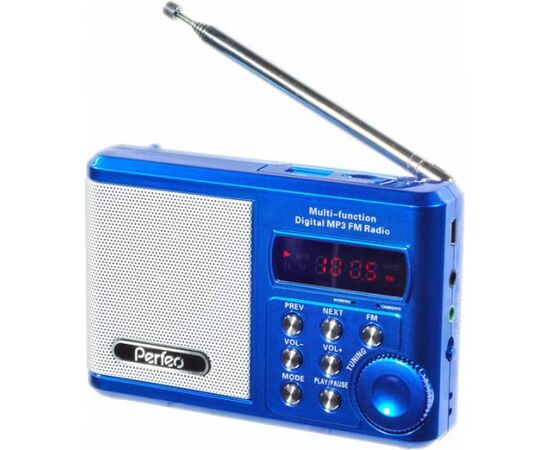  Perfeo мини-аудио Sound Ranger, УКВ+FM, MP3 (USB/TF), USB-audio, BL-5C 1000mAh, синий (SV922BLU) 
