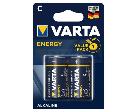  Элемент питания VARTA  LR14 ENERGY (2 бл)  (2/20/200) 