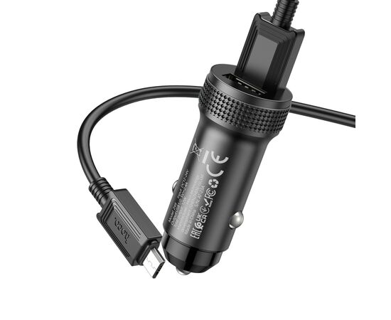  АЗУ 2USB 2.4A для micro USB Hoco Z49 (Black) 