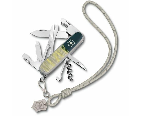  Складной нож Victorinox Companion New York Style 1.3909.e223, функций 16, 91мм, зеленый, коробка подарочная 