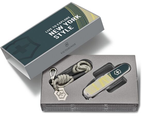  Складной нож Victorinox Companion New York Style 1.3909.e223, функций 16, 91мм, зеленый, коробка подарочная 