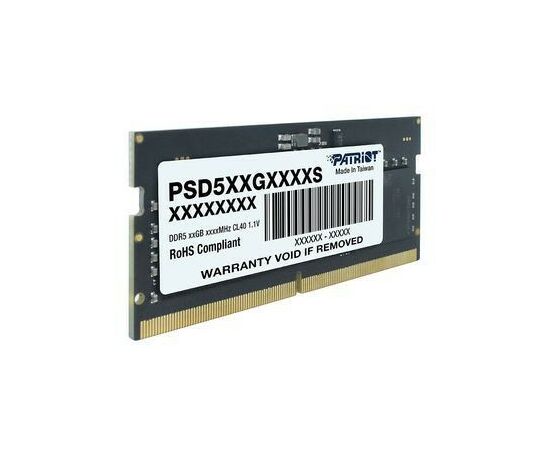 ОЗУ Patriot CL40 (PSD58G480041S) DDR5 8Gb 4800MHz RTL PC5-38400 SO-DIMM 260-pin 1.1В single rank 