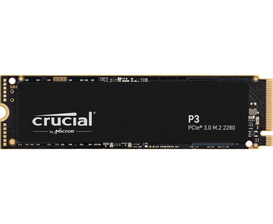  SSD Crucial P3 CT2000P3SSD8, 2000GB, M.2(22x80mm), NVMe, PCIe 3.0 x4, QLC, R/W 3500/3000MB/s 