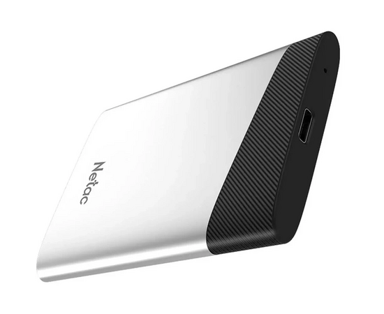  Внешний SSD Netac 960Gb Z6S (NT01Z6S-960G-32SL) (USB3.2 type C, up to 520MBs, 87x61x10.5mm, 54g, Aluminium+Plastic) 