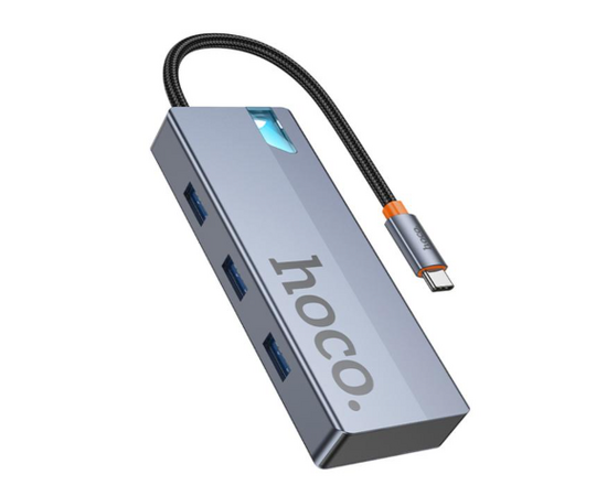  Переходник Hoco HB50 Wow 5-in-1 multi-function converter(HDTV+PD+USB3.0*3) 