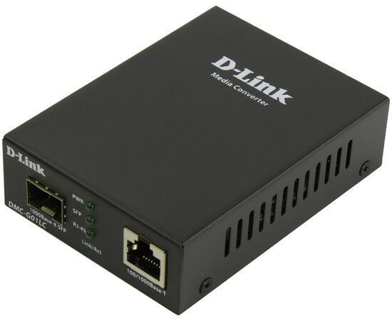  Медиаконвертер D-Link DMC-G01LC/C1A 1x100/1000Base-T, 1x1000Base-X SFP 