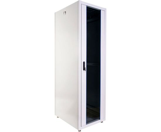  Шкаф коммутационный ЦМО ШТК-Э-42.8.10-13АА напольный 42U 800x1000мм пер.дв.стекл металл серый 