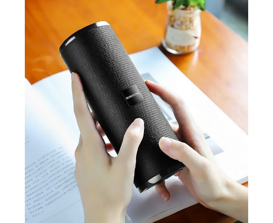  Колонка портативная Borofone BR1, Beyond, пластик, Bluetooth, FM, AUX, microSD, цвет: чёрный (1/60) 