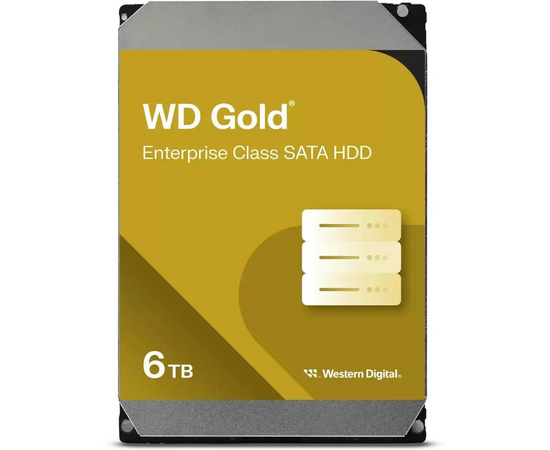  HDD WD Gold WD6004FRYZ, 6ТБ, SATA III, 3.5" 