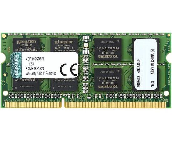  ОЗУ Kingston KCP316SD8/8 SO-DIMM DDR-III 8GB (PC3-12 800) 1600MHz Branded 