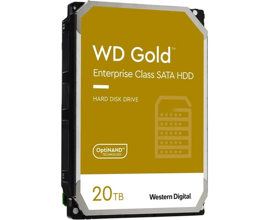  HDD Western Digital WD202KRYZ Gold 3.5" 20TB SATA3, Cache 291MB, 7200 rpm 