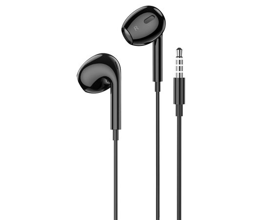  Проводные наушники BOROFONE BM80 Max Gorgeous, Jack 3.5mm, 1.2 м, черный 