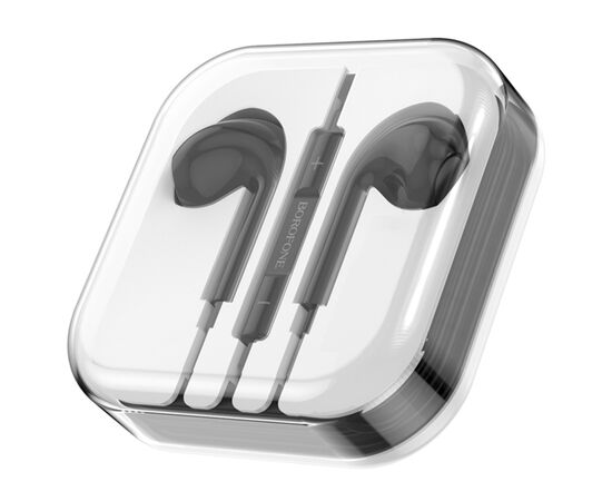  Проводные наушники BOROFONE BM80 Max Gorgeous, Jack 3.5mm, 1.2 м, черный 