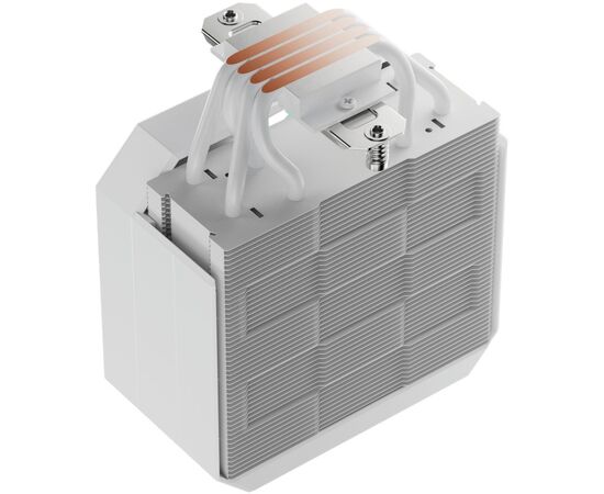  Кулер upHere UP1TC4 White / 4HPx6mm, 230W TDP, single tower, 1x120mm fan, 600-1650RPM, 68 CFM, 25dBA, ARGB cover 